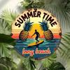Vintage Beach Metal Wall Art, Summer Coastal Decor for Living Room, Porch, Kitchen, Cafe