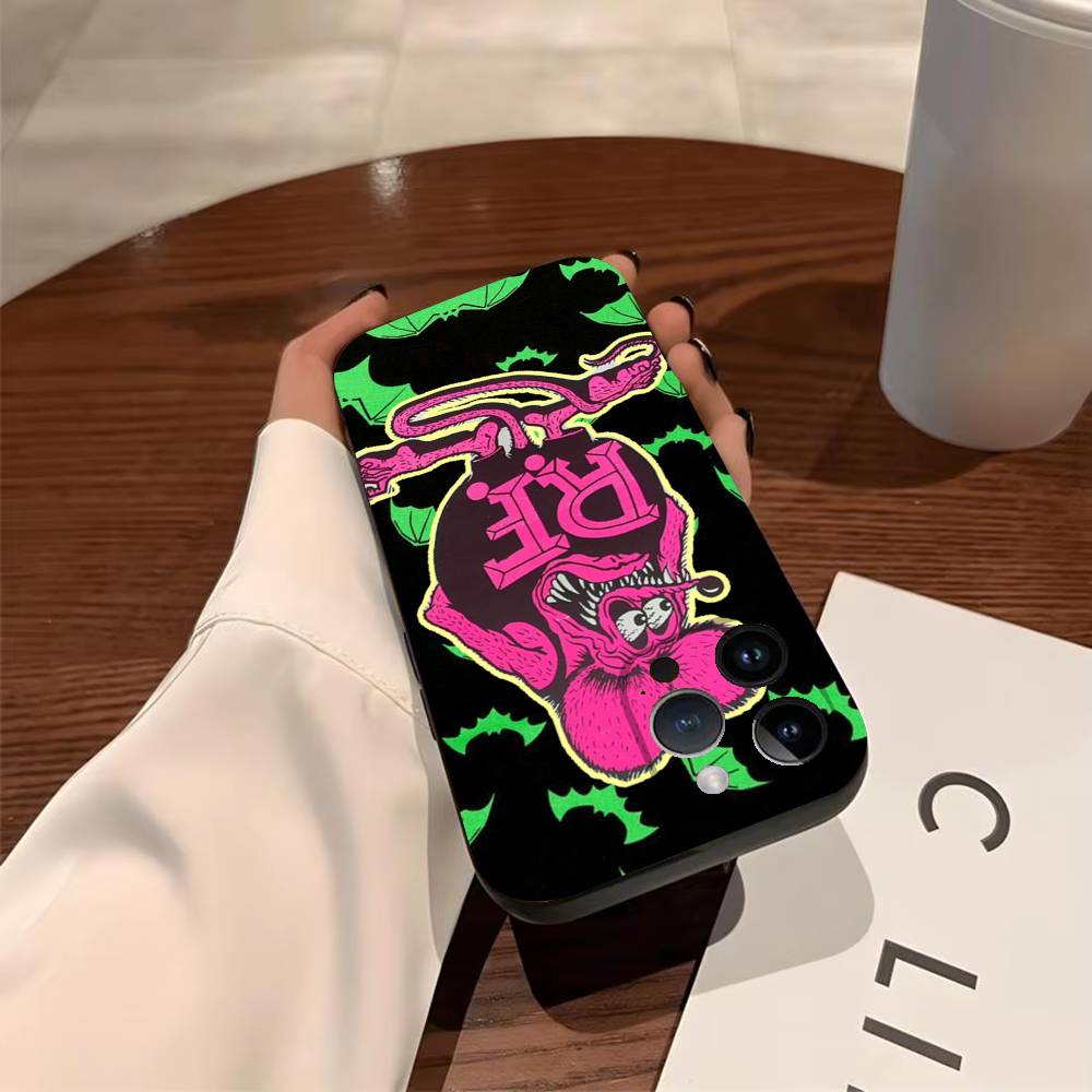 R-Rat F-Fink  Phone Case for iPhone 17,16,15,14,13,12,11,Pro,X,Xs,Max,Plus Shockproof Cover iPhone16promax