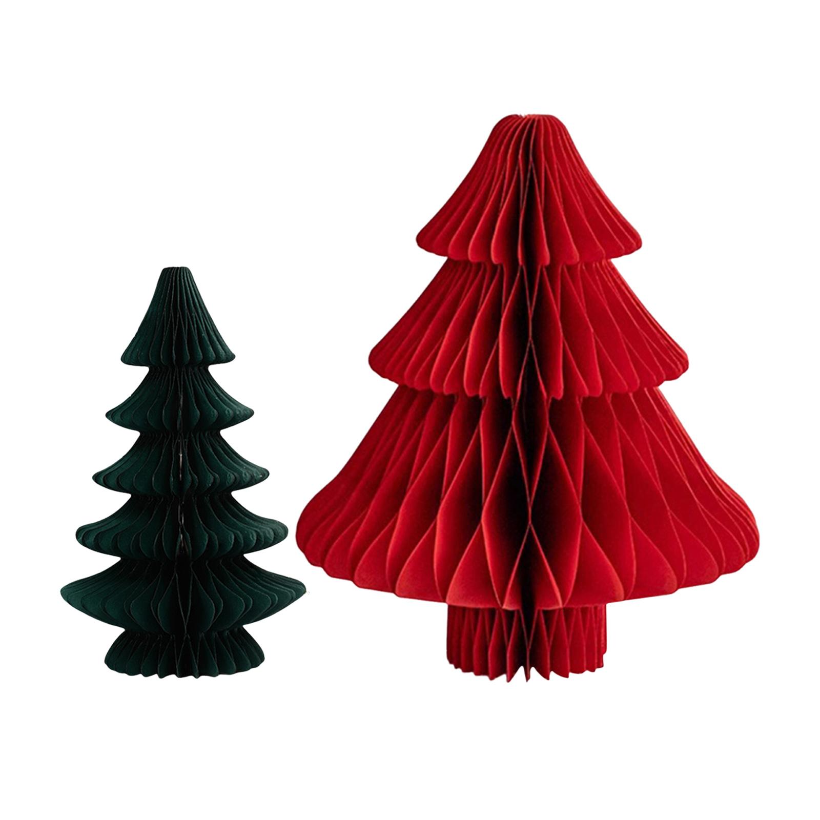 

Honeycomb Trees Table Centerpiece 2pcs/3pcs 3D Paper Trees Centerpiece Rustic Reusable for Mantel Xmas Tabletop Centerpiece