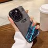 Mountain Peak Aircraft Pattern Faux Leather Phone Case For iPhone 17 16 15 14 13 12 11 Pro Max Plus 17 Air 16E X XR XS Cover