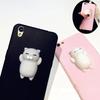 Soft and Cute 3D Cartoon Cat Silicone TPU Protective Case for 6/6S/7/Plus Mobile Phone Case