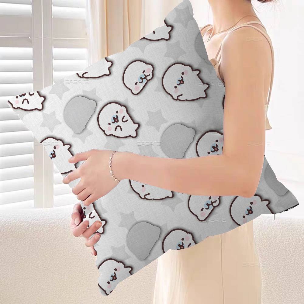 Kawaii Cartoon Mamegoma CUTE Pillow Anime Pillow Sofa Bed Head Pillow Cover Cushion Cover 45x45 cm Fashion