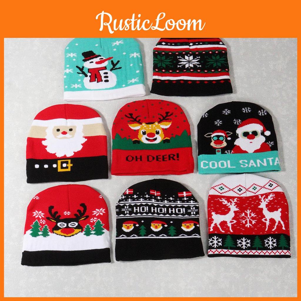 Nitted Hats Warm Christmas Hat Cute High Elastic Cap Soft Warm Cap Leisure Xmas