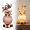 Flower Table Lamp Dimming Artificial Flower with Vase Lamp LED Desktop Decorative Landscape Lights for Women Mothers Day Gifts