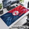 Custom Name Text Mouse Pad Boston Red Sox Personalized Desk Pad For Work And Gaming