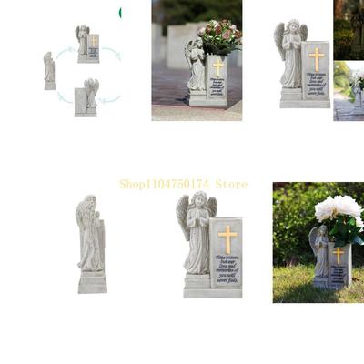 Resin Praying Angel Figurines Fluorescent Angel Garden Statues,Waterproof Angel Sculpture Outdoor Garden Decors Top Sale