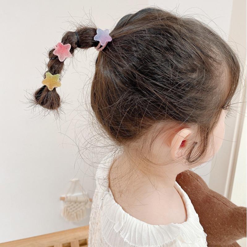 Starfish Gummy Baby Hair Tie: No-Damage Star Rubber Band for Infants
