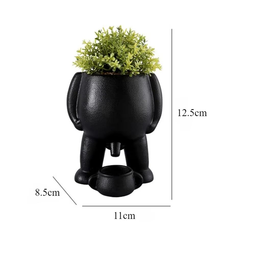 Succulent Ceramic Flowerpot Succulent Urine Pot Living Room Creativity Spoof Flowerpot Decoration Green Plant Desktop Ornament