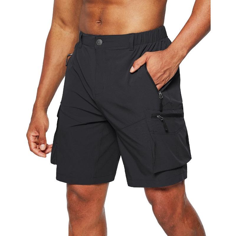 

Рабочие шорты, Шорты на молнии, Мужские шорты с несколькими карманами S чёрный