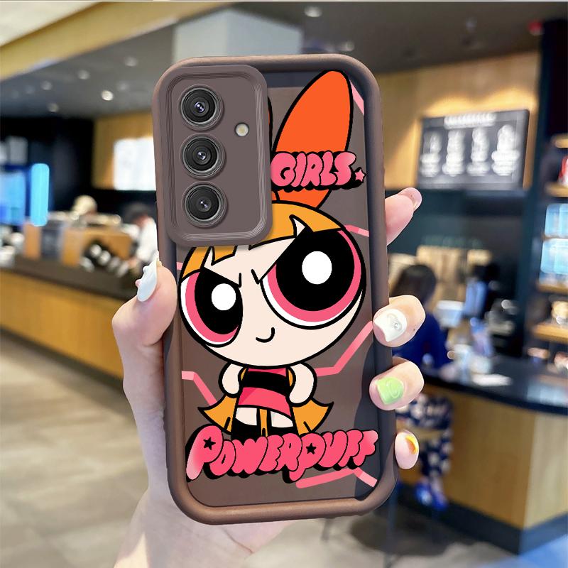 P-Powerpuff Girls Non-Slip Phone Case For Samsung Galaxy A35 A34 A33 A32 5G A31 A30 A24 A23 A22 A13 A12 A05 A03 Shockproof Cover
