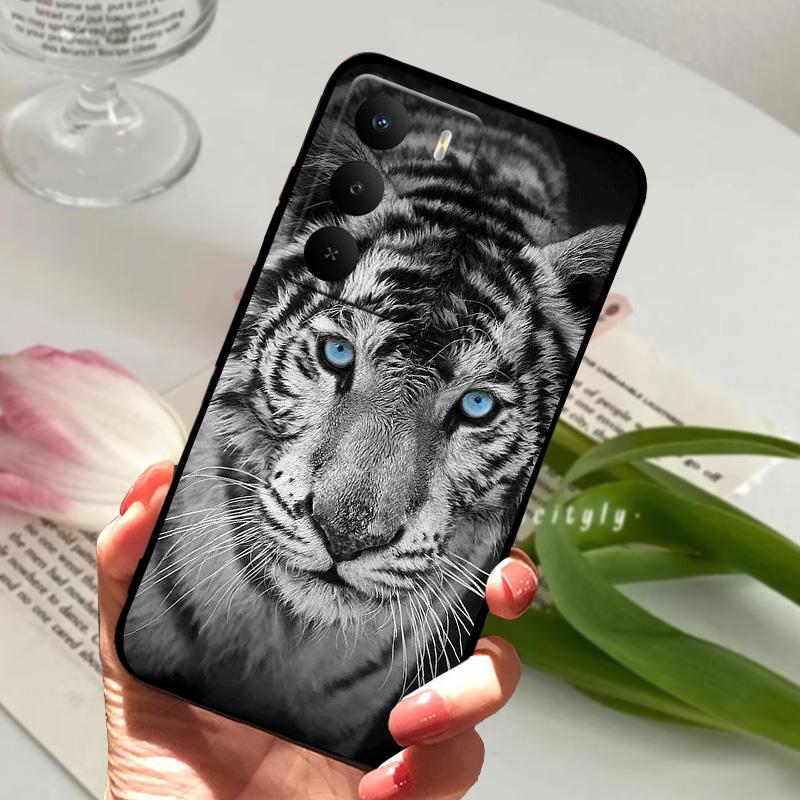 Per Realme 14x 5G Custodia RMX5020 Morbido Silicone TPU Cover per Telefono Per Oppo Realme V60 Pro alla Moda Antiurto Bumper Guscio