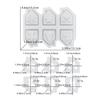 6-Cavity Mold High Quality Diy Craft Kit Silicone Mold Temperature Resistant Candle Holder Mold For Candle Making Home Christmas