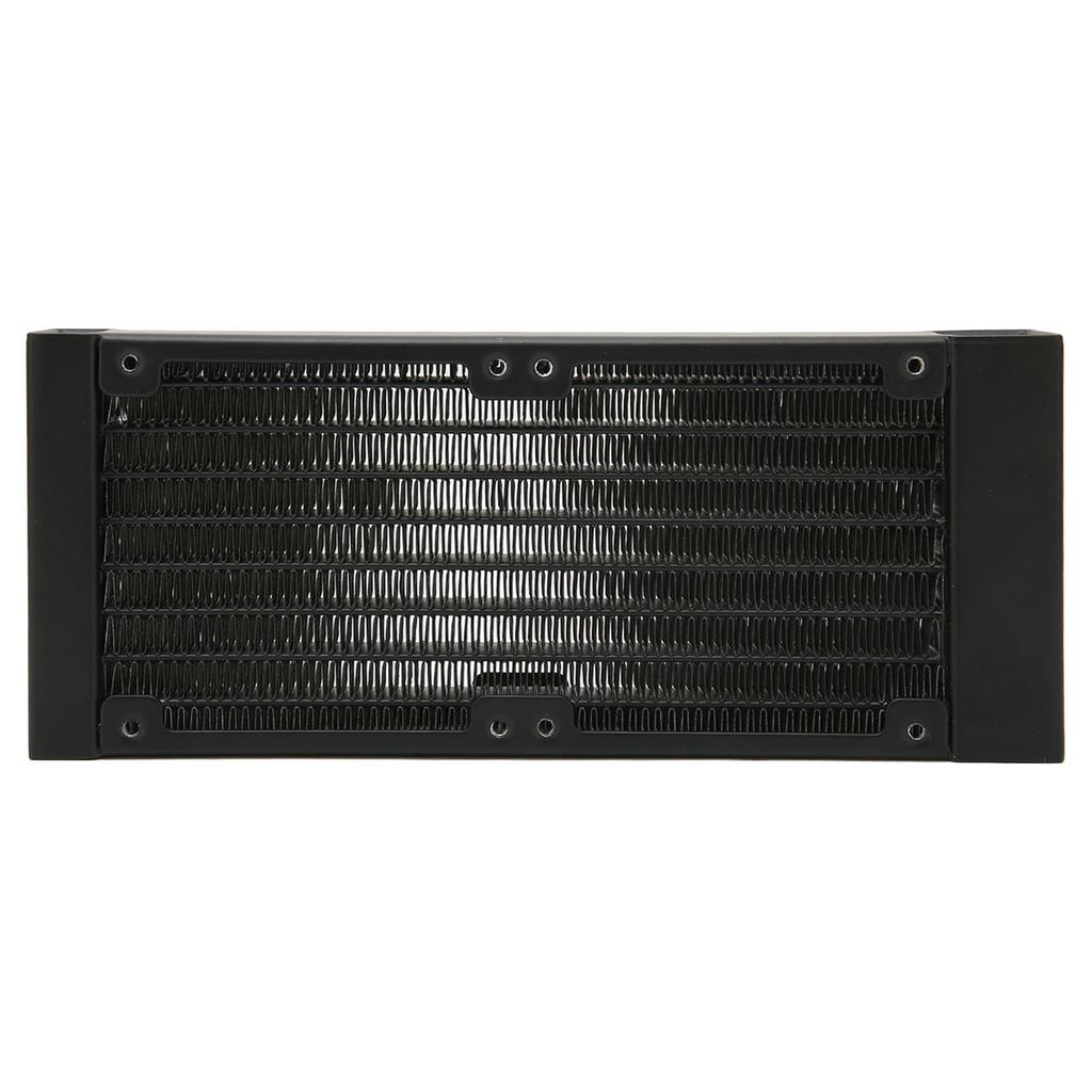 Water Cooling Radiator 8 Pipes G14 Thread 80mm Dual Fans Aluminum Alloy Heat Exchanger for