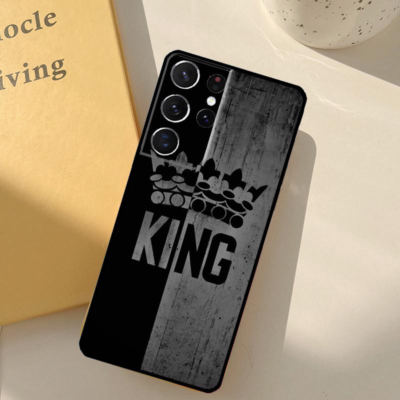 King Queen Art Phone Case For Samsung Galaxy S25 Ultra S20 S21 S22 S23 S24 S9 S10 Plus S25 FE Cover Shell