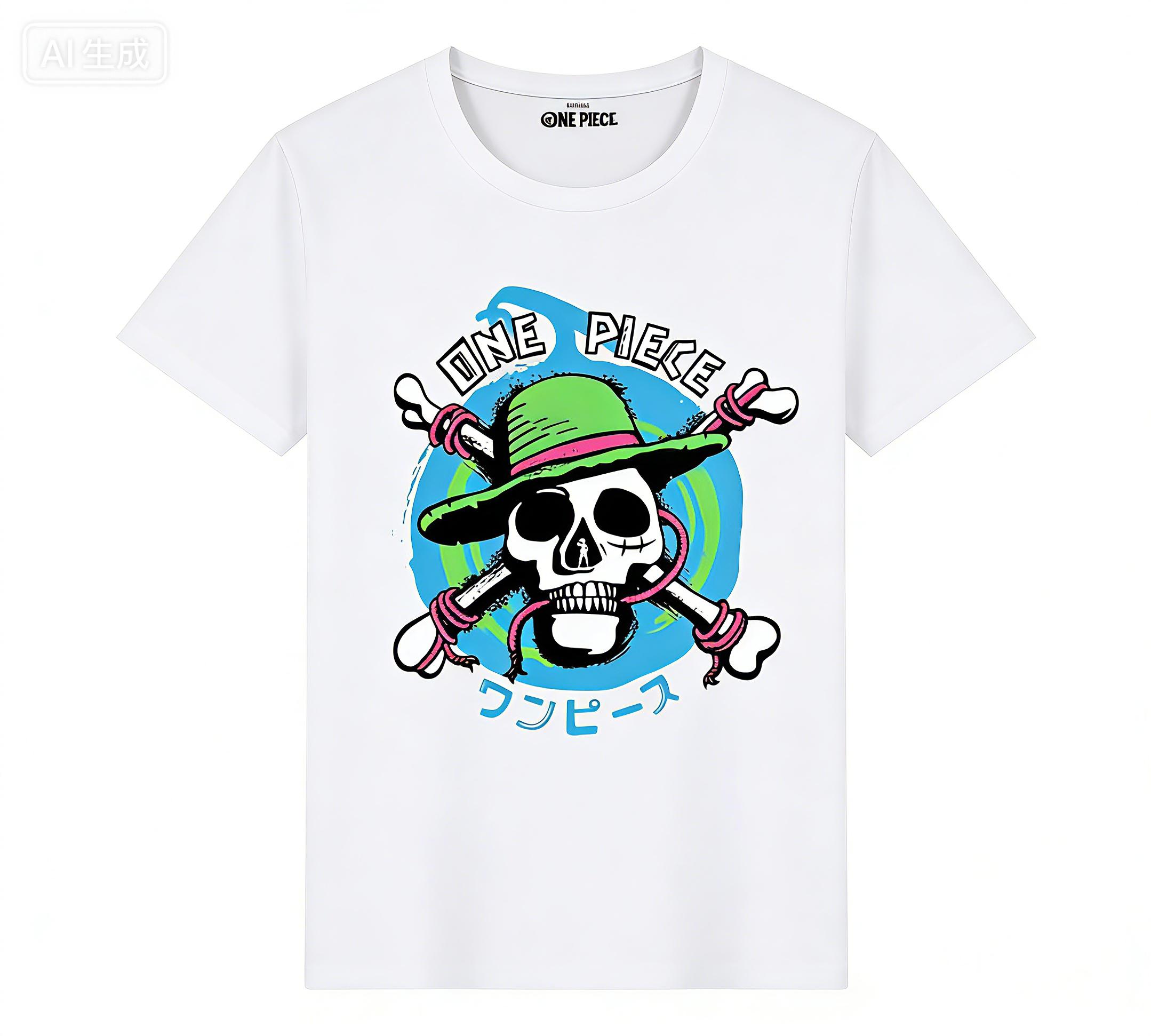 

Latest Anime 2026 One Piece Unisexs and Womens Summer Cotton Tshirt Comfortable Breathable Highquality Ins Y2K Style S