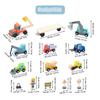 UMU Construction Vehicle Miniature Educational Emergency Vehicle Work Vehicle Toy for Boys Ages 3 and Various Vehicles Working Toy Wooden Set, Cars,
