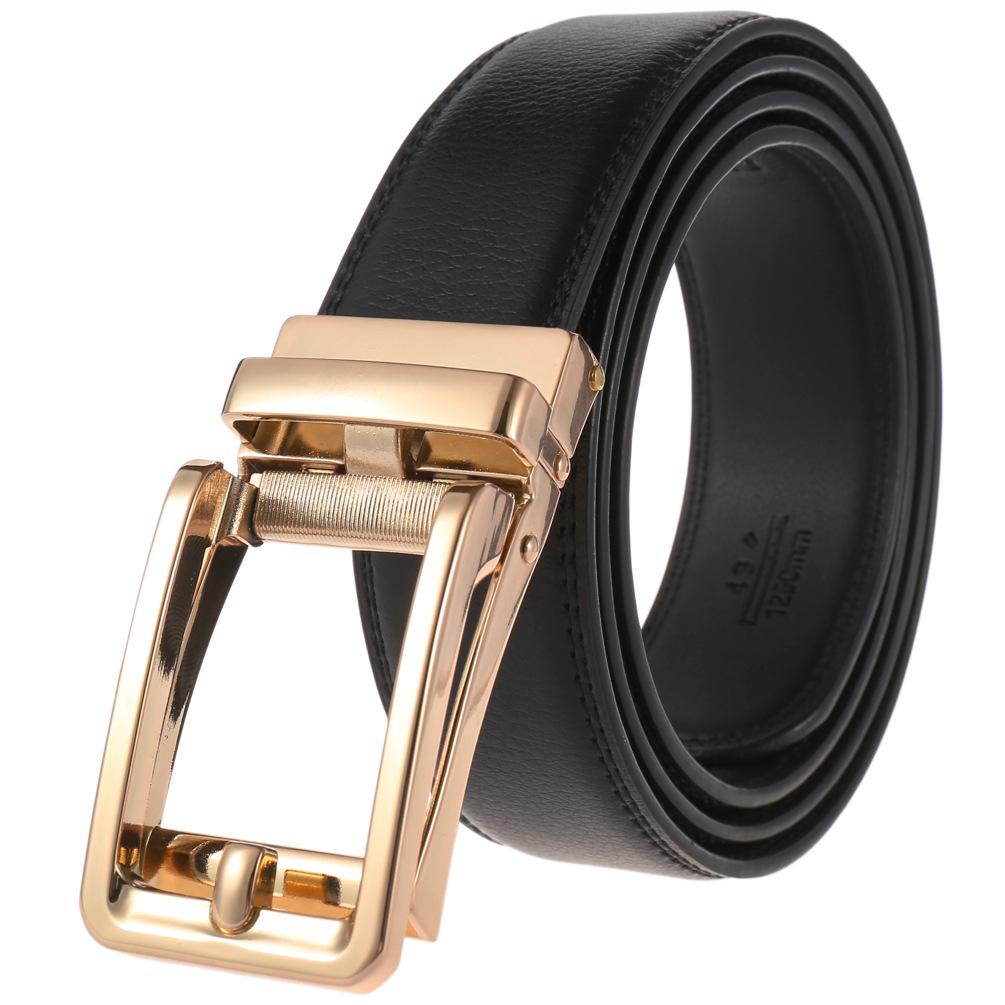Men's Leather Automatic Buckle Business Belt LY36-32315-1