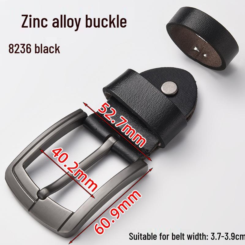 Men's Genuine Leather Pin Buckle Waistband Accessory