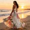 Women's Printed Long Dress Elegant Party Vacation Maxi Dress for