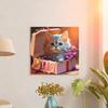Cat Digital Oil Painting DIY Cute Cat Dog Artwork Coloring For Adults Art Supplies Personalized Gift Handmade Digital Decor