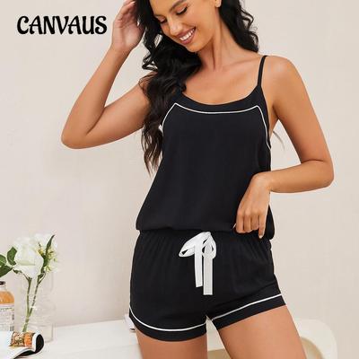 Women's Pyjamas Summer Thin Sexy Suspenders Shorts Backless Two-piece Homewear