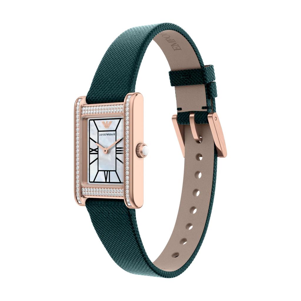 Emporio Armani Analog Leather Watch AR80085SET Women's