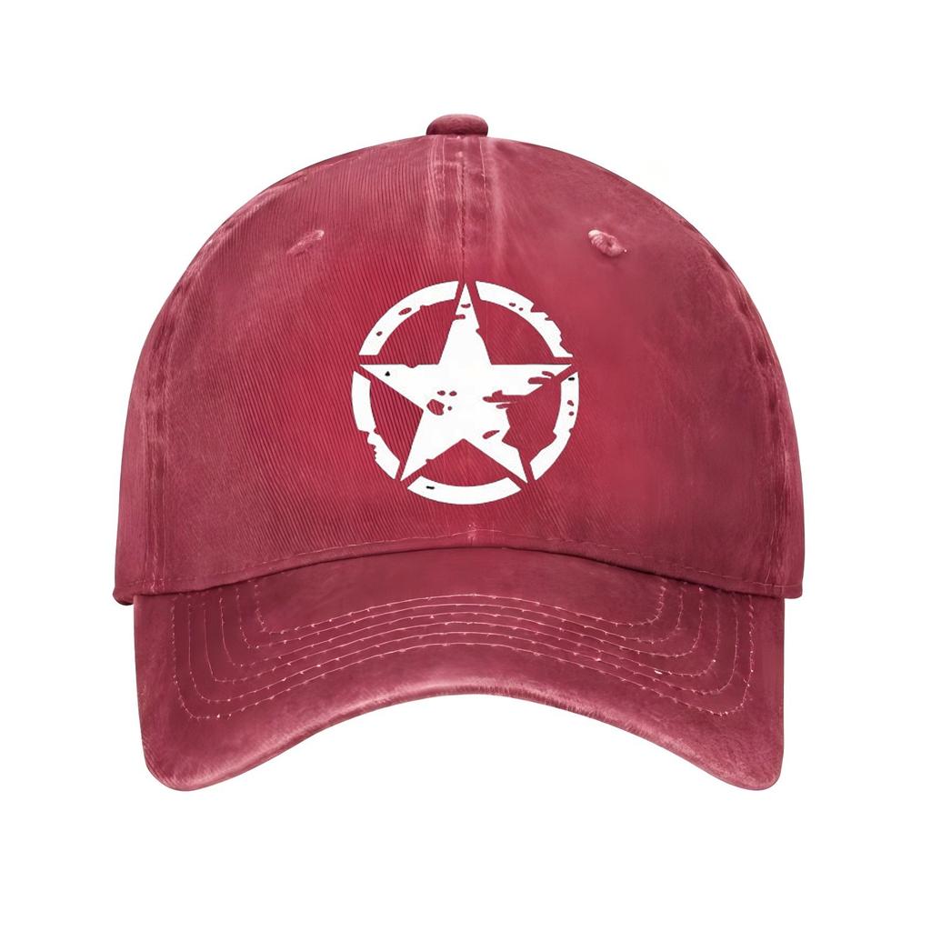 Star  Baseball Cap Cotton Adjustable Casual Sun Hat Unisex