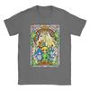 Zeldas Wind Waker Stained Glass T Shirt for Unisex 100 Cotton Funny TShirt Round Collar  Tee Shirt Short Sleeve Tops Classic