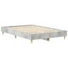 Lit vidaXL 120x190 cm Gris Béton en Bois Ingenierie 861078