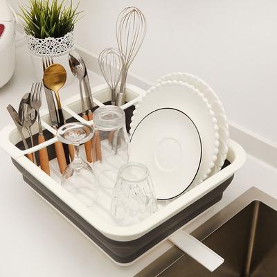 Dish Drainer Foldable Dish Rack Bowl Tableware Plate Dish Drying Rack Storage Organizer Holder Portable Fold Drying Shelf