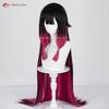 Parrucca Cosplay Columbina di Alta Qualità Damigella Fatui Colombina Cosplay Parrucche Anime Resistenti al Calore Capelli Sintetici + Cuffia per Parrucca