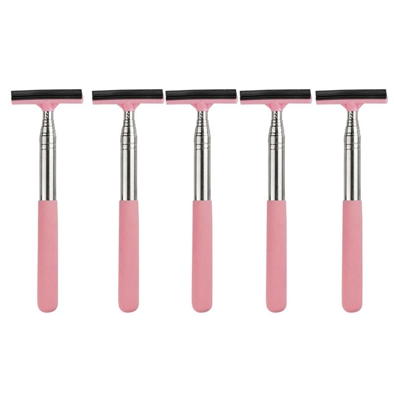 5pcs Telescopics Rearview Rain Squeegee Extendable Rearview Rain Wipers for Safe Driving Experience