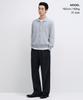 MUSINSA STANDARD Real Wide Hidden Banding Slacks [Navy]