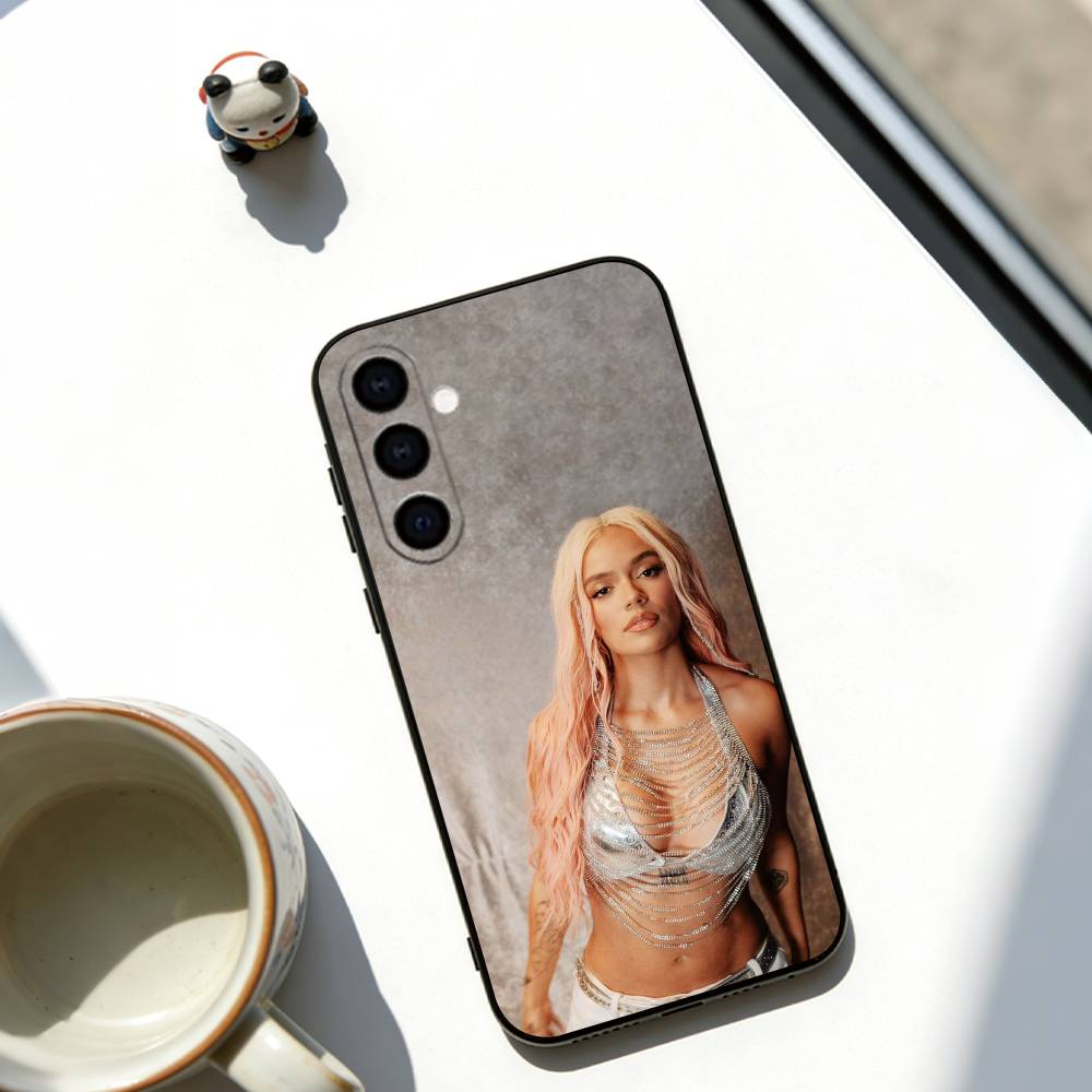 Singer Karol G Phone Case Soft black For Samsung Galaxy A73,A72,A71,A70,A53,A52,A51