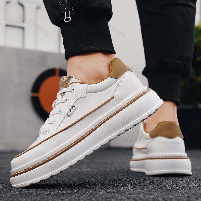 Fashion Niche Design Casual Low Top Thick Soled Shoes for Men 2025 Autumn Fashion Trend Versatile Comfortable Non Slip Platform sneakers