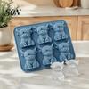 Creative DIY Aromatherapy Wax Mold 3D Highland Cow Ice Mold, 6 Cavity Food Grade Silicone Chocolate Cube Tray, Non Stick Flexible for Whiskey