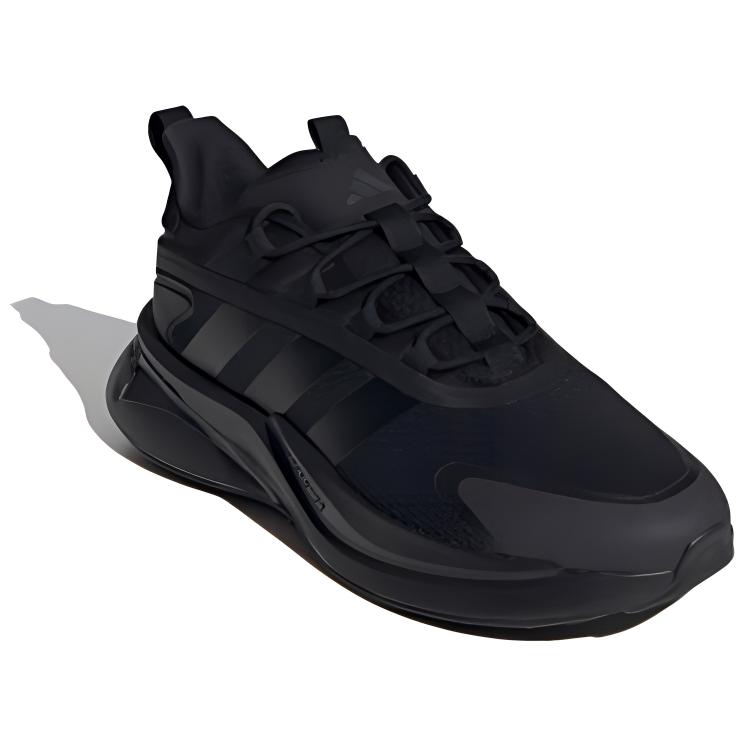 New Adidas AlphaBounce Anti Slip Wear Resistant Low Top Casual Shoes Men's Black IE6343
