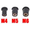 10pcs Motorcycle Modification Rubber Nuts Fasteners Motorcycle Windshield Nuts Decorative Accessories Brass Nuts Riveting Tools