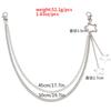 Punk Style Stainless Steel Hollow Star Pendant Trousers Chain for Women Men Personality Hip Hop Rock Body Waist Chain Jewelry