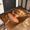 Balerină Cappuccina (1) Covor de birou personalizat cu nume Decor elegant pentru sufragerie, dormitor, bucătărie