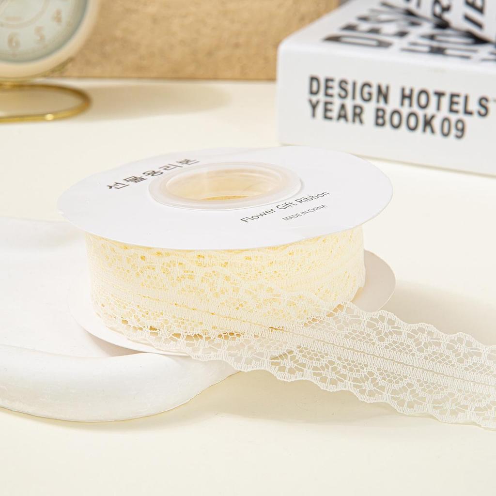 Blumenband zum Valentinstag: 25 Yards Hohlspitze für Kuchen- und Blumenstraußverpackungen