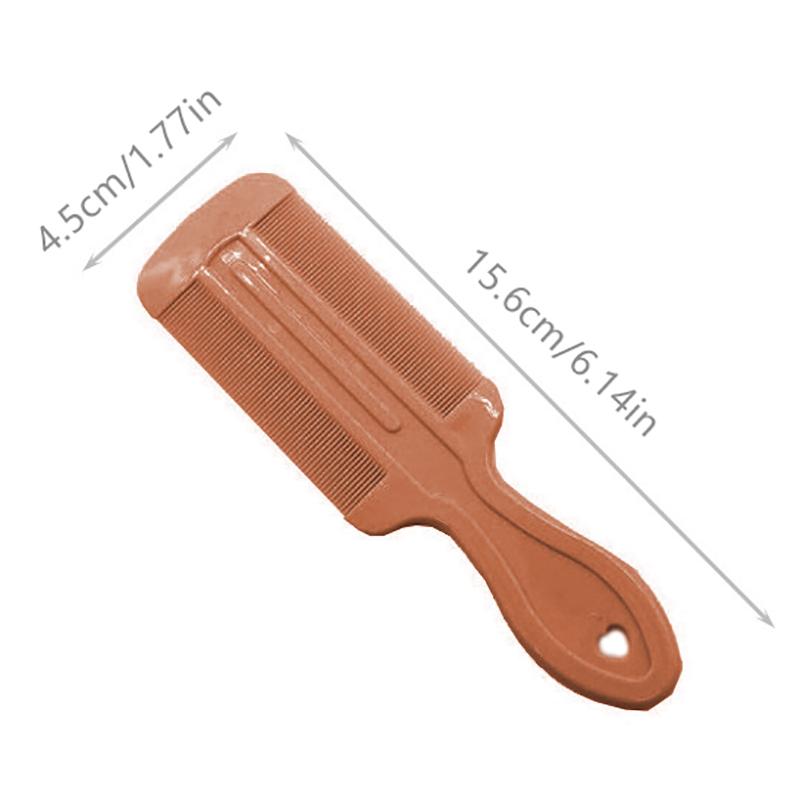 

1 шт. расческа от вшей пластиковая ручка двухсторонняя расческа от вшей расчески для волос вшей блох гнид расчески для волос жёлтый