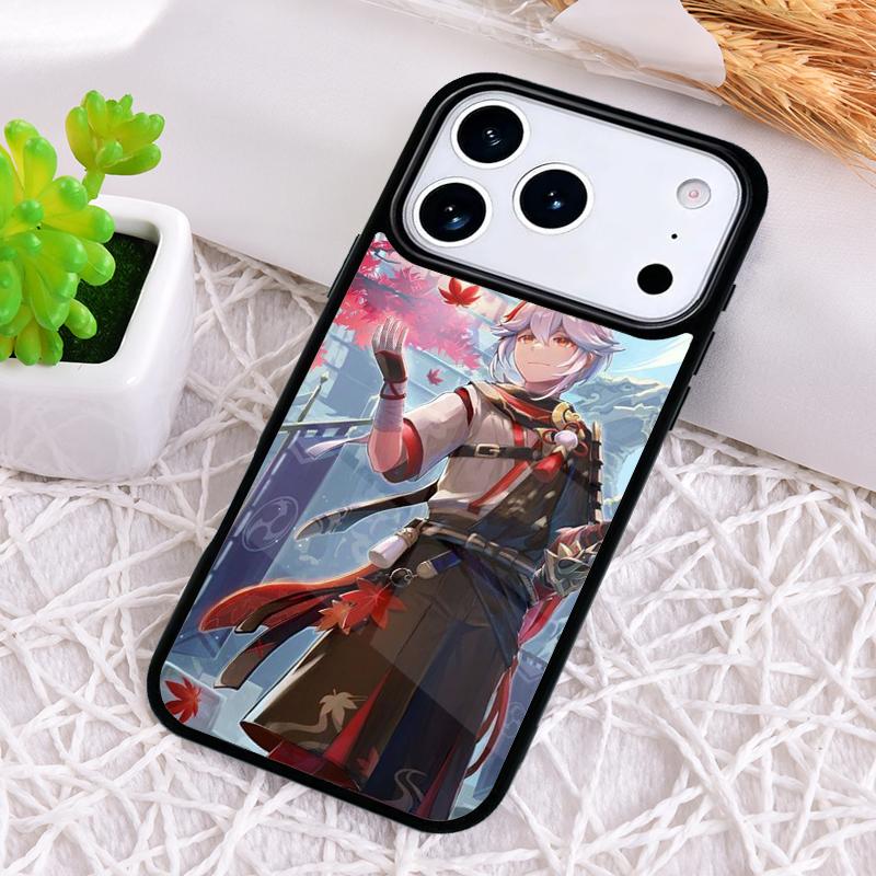Genshin Impact Kaedehara Kazuha print Phone Case for iPhone 17 Air 16 15 11 12 14 13 Pro Max Shockproof Cover