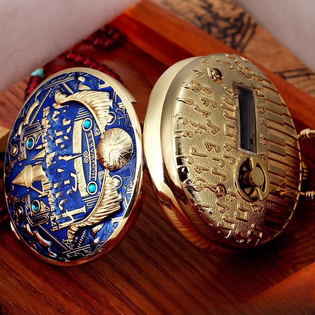 Creative Quartz Music Box Pocket Watch - Harry's College Epoxy Music Box Watch