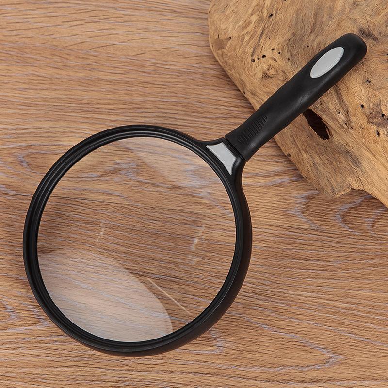 130 mm Professionel Forstørrelsesglas 3x Smykkelupe Håndholdt Forstørrelsesglas Lupa til Mønter Frimærker Ældre Læsning
