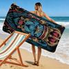 Blue Lionhead 2D Flat Print Beach Towel, Large Soft Quick Dry Towel for Beach Camping Swimming.MSTJ0918399