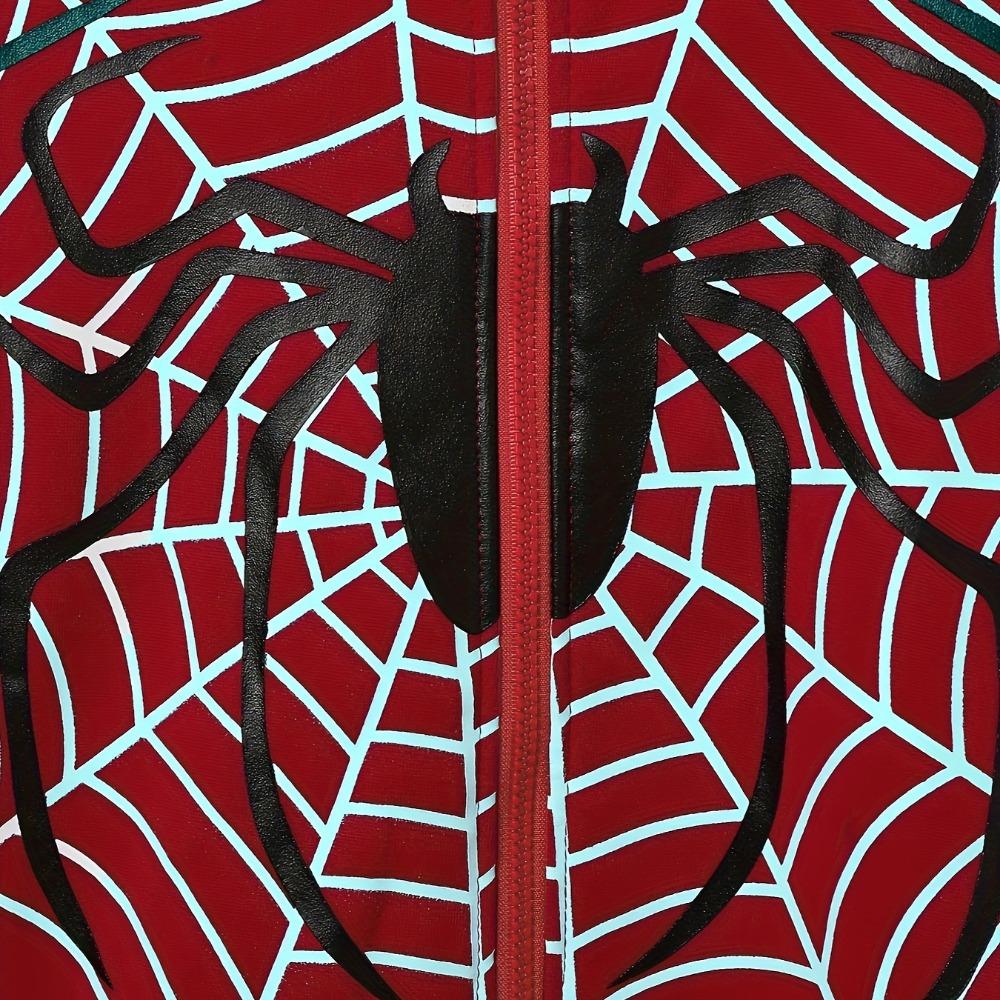 Spring and Summer Spider Web Zipper Hoodie for Women, Casual and Fashionable Women's Hoodie