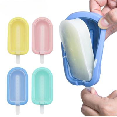 Silikonowa foremka do lodów z pokrywką Domowa tacka na lody DIY Maszyna do lodu Deser Ciasto Forma Letnie artykuły imprezowe Narzędzia kuchenne