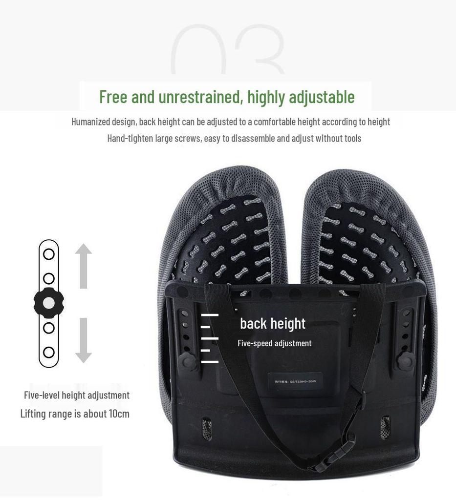 Ergonomic Lumbar Support Cushion for Car and Office