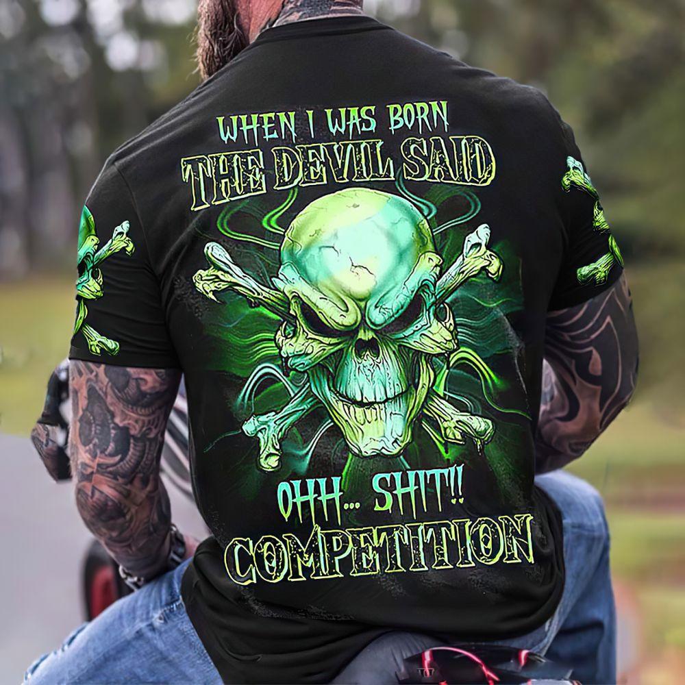 Vintage T-shirts For Men Shirts Short Sleeve Tops Skull Graphic Clothing O Neck Oversized Streetwear 5xl Summer Men's Shirt Tees